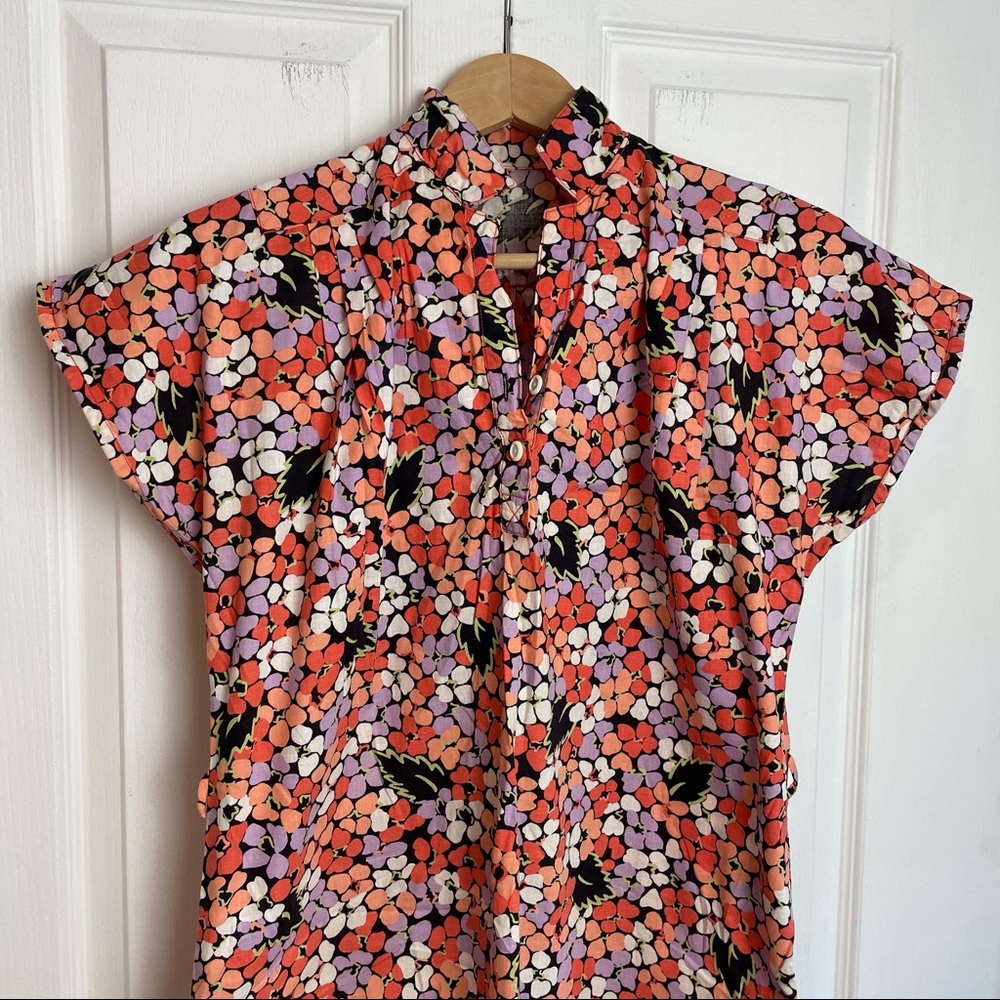 Printed Retro Shirt Dress - Picture 6 of 11